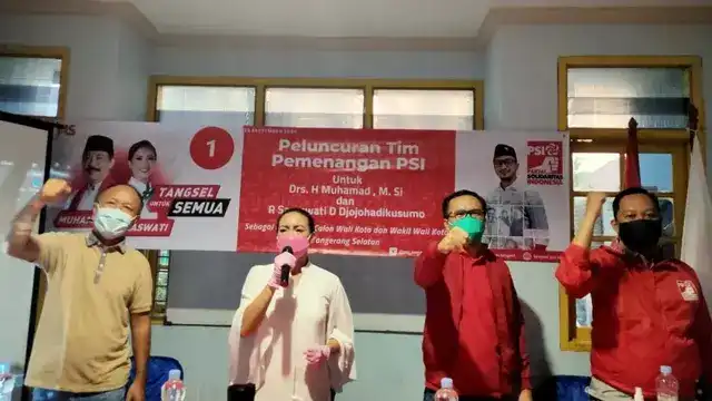 PSI Meluncurkan Tim Pemenangan Muhamad-Saraswati di Pilkada Tangsel