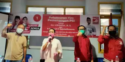 PSI Meluncurkan Tim Pemenangan Muhamad-Saraswati di Pilkada Tangsel