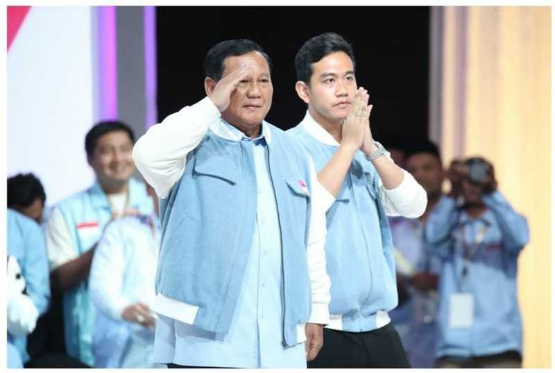 Tanda Menang Satu Putaran di Kampanye Akbar Prabowo-Gibran